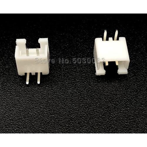 100PCS/Lot XH2.54 2P 2pin XH-2AW Right Angle Pin Header Wire Connector 2.54mm Pitch XH For PCB JST Car XH 2.54MM