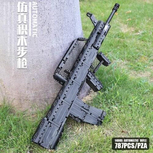 14005 Assembly Block Gun The QBZ 95 Automatic Rifle Weapon Model Assembly Gun Kits Building Blocks Bricks Kids Christmas Toys