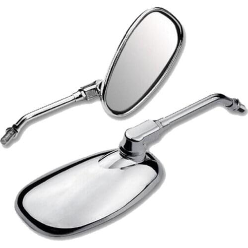 2PCS Motorcycles Chrome Side 10mm Clockwise Side Mirrors For Honda NRX1800 VTX1300 VTX1800 VTX