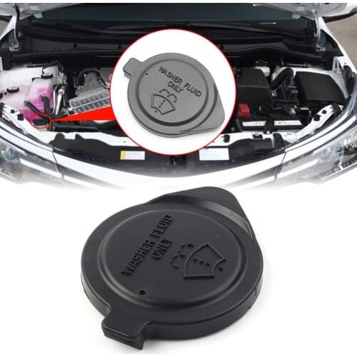 2PC Black Windshield Washer Bottle Reservoir Cap For Toyota Hilux Vios 2008 -2014 85386-60050