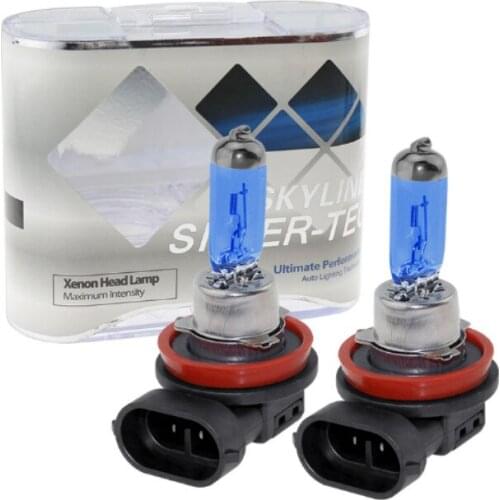 2Pcs H11 DC 12V 100W 5000K Super White Xenon Head Lamp Car Halogen Headlights Light Bulb Auto Fog Light DRL Car Light Source