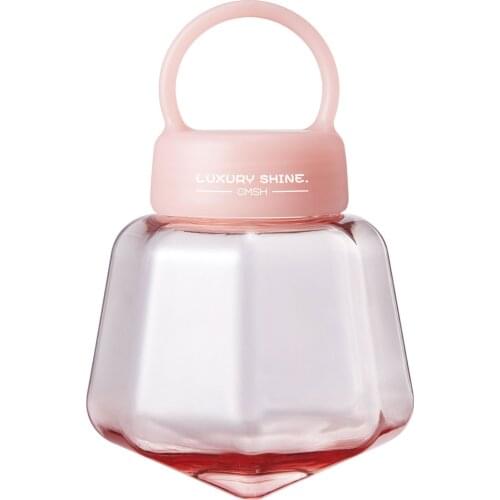 2022 High End Creative Diamond Water Cup Creative Portable Transparent Plastic Cup Outdoor Sports Water Sup Summer Personality