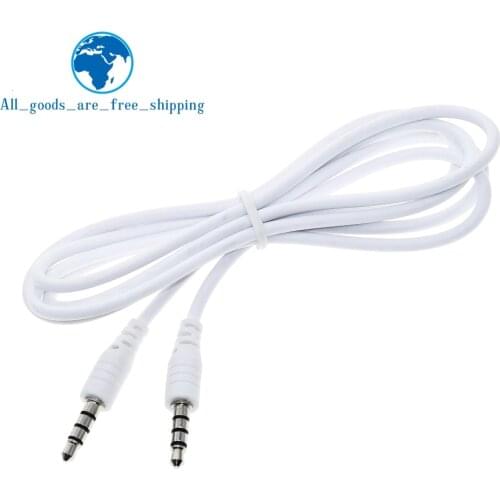 1M Auto Replacement Parts janitors New Arrival 4 Pole Male Record Car Aux Audio Cord Headphone Connect Cable car-styling nov30