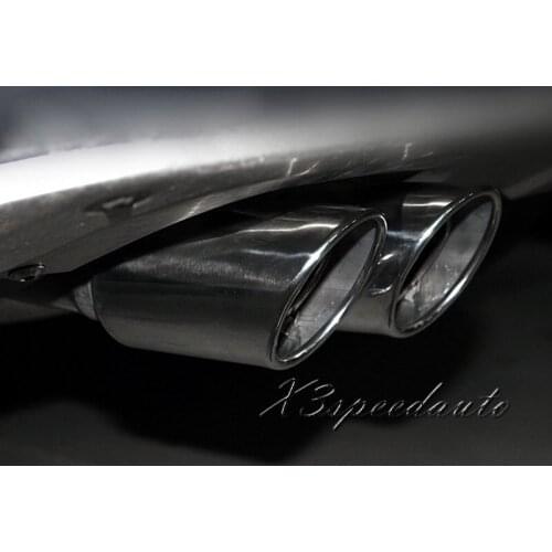 Free Shipping 2PCS Stainless Steel Exhaust Muffler Tip Pipe For Volkswagen Tiguan 2013-2016