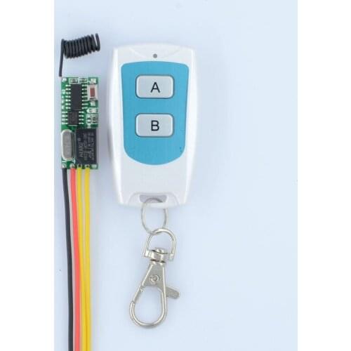 New DC 5V 12V RF Wireless Radio Remote Control Switch System Remote Lighting Mini Receiver With White Transmitter 315Mhz 433Mhz