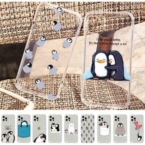 Cute Lovely Penguin Phone Case for iPhone 11 12 pro XS MAX 8 7 6 6S Plus X 5S SE 2020 XR case