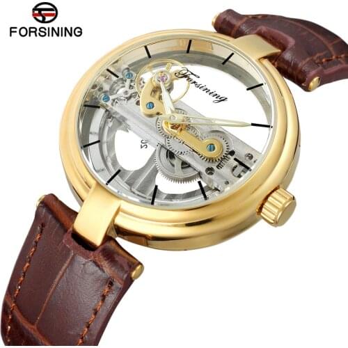 Forsining Transparent Sport Clock Male Top Brand Luxury Skeleton Clocks Automatic Mechanical Steel Men Watch Relojes Hombre