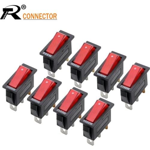 KCD3 Rocker Switch 3pin ON/OFF Electric Cooker Electric heating switch button wok multi-power/function electric rice cooker