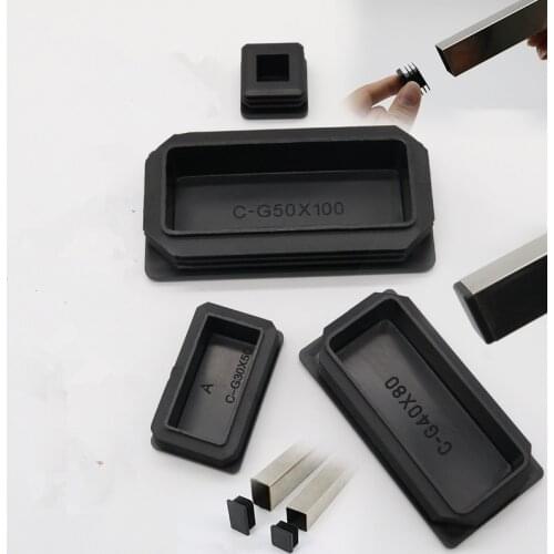 25x25mm Square chair leg caps Plastic pipe end plug decor cover Table feet Non-slip Floor Protector pads furniture accessories