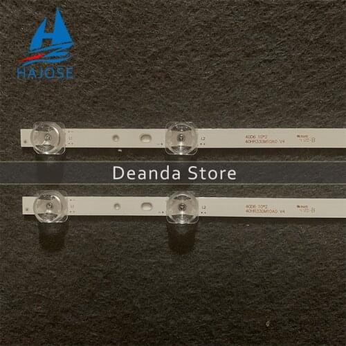 10LED Backlight Strip for TCL 40A260 40F6F 40L2F 40D6 10X2 40S6500S 40S6500 40L2800C 40S2 40HR330M10A0 V4 4C-LB4010-HR01J HR02J