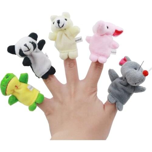 New Arrival 10pcs/lot Animal Finger Puppet Professional baby kids toy Kid Finger toys