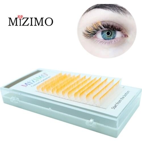 New Style, MIZIMO Single Hand-flowered, Grafted, Natural, Soft, Used In Eyelash Shop, Colorful False Eyelashes, Makeup Tools