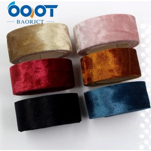 OOOT BAORJCT I-181103-85,2yards 25mm Advanced material flannel ribbon DIY handmade bow headdress gift wrap birthday decoration