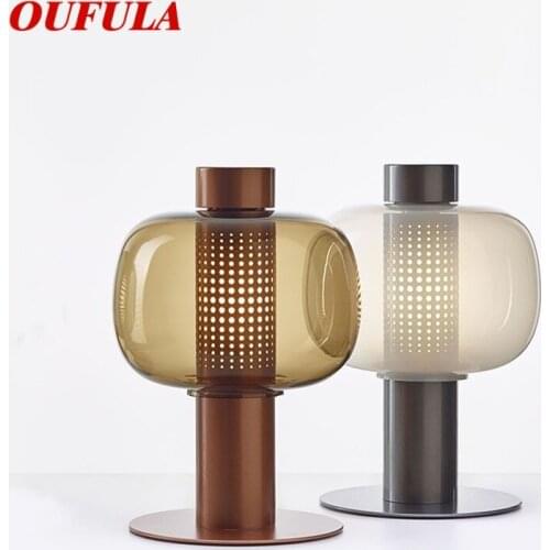 OUFULA Nordic Table Light Contemporary Simple Desk Lamp LED for Home Bed Room Decoration