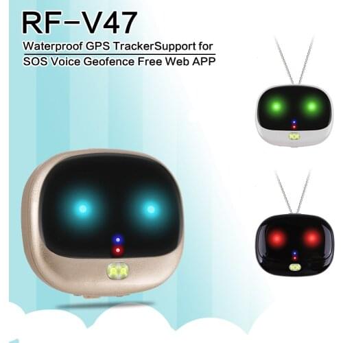Personal 2G Network Latest Waterproof GPS Global Positioning Tracker RF-V47 Real Time Tracking SOS Voice Geo-fence Free Web APP