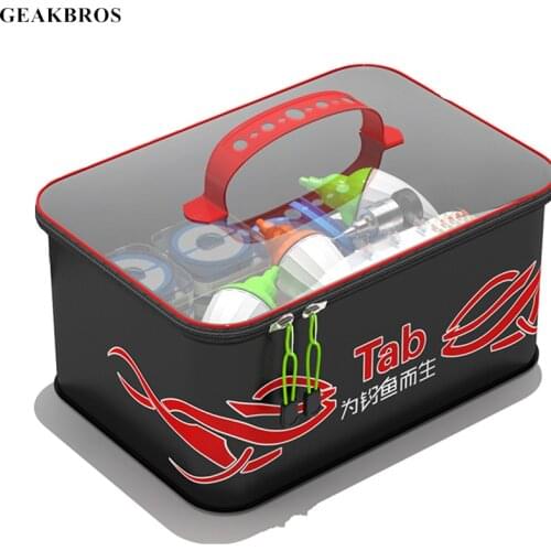 Portable EVA Fishing Bag Thicken Fishing Tackle Bucket Fish Bait Lure Storage Box Waterproof Fishbox Fishing Equipment Box