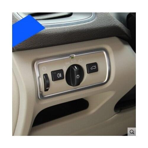 Stainless Steel Headlight Switch Frame Trim For Volvo XC60 S60 V60 S80 V40 Car Hair Styling Tools