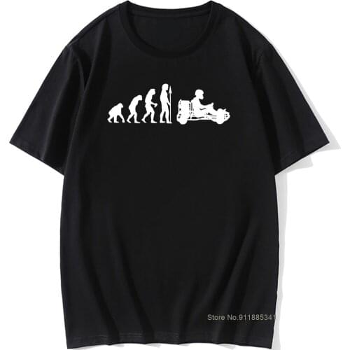 Keep Calm and Go Karting Birthday Funny Unisex Graphic Vintage Cool Cotton Short Sleeve T Shirts Evolution Kart O-Neck T-shirt