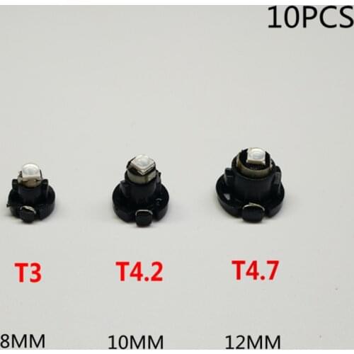 10pcs T3 T4.2 T4.7LED Super Bright High Quality LED Car Board Instrument Panel Lamp Auto Dashboard Warming Indicator Wedge Light