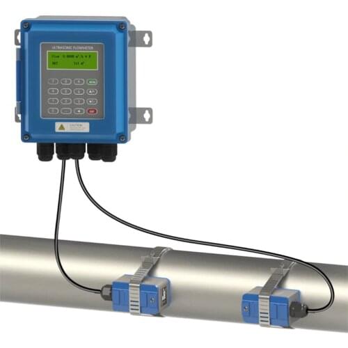 Ultrasonic liquid flow meter RS485 New generation TUF-2000B digital flowmeter DN25mm-DN100mm