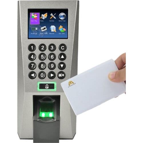 Hot Sale Fingerprint Access Control F18 Fingerprint Time Attendance And Access Control With Smart 13.56Mhz IC Card Reader