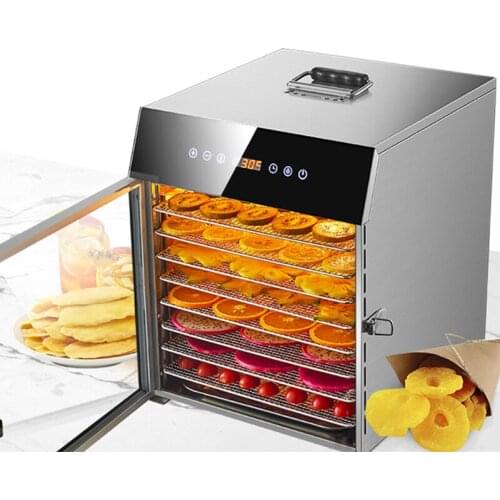 8-Layer Food Dehydrator Fruit Dryer Commercial Vegetables Meat Pet Snacks Air Dryer Food Dried Fruit Machine Household 220V