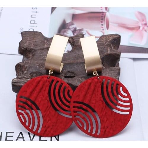 Vintage Design Metal Dangle Earrings For Women Bohemia Charm 5 Color Statement Earrings For Women Jewelry Party Gifts