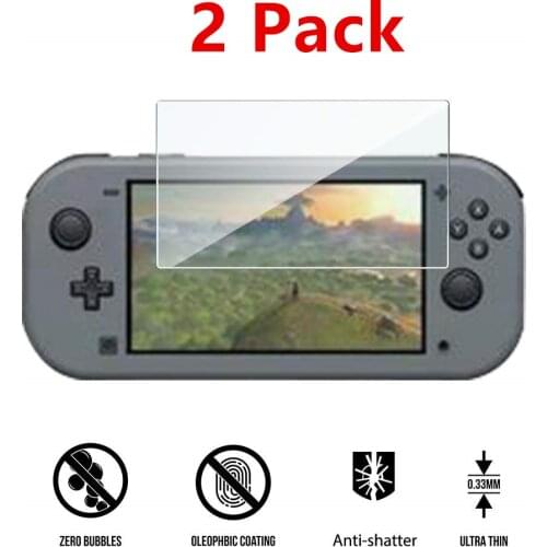 2 Pack Tempered Glass Screen Protector for Nintend Switch Lite 9H Hardness HD Anti-Scratch For NintendoSwitch Lite NS Mini
