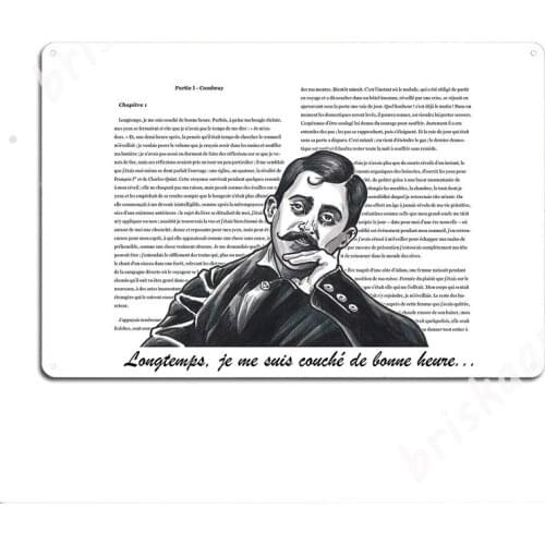 02 Proustian Noir Metal Signs Wall Plaque Classic Cinema Club Party Tin sign Posters