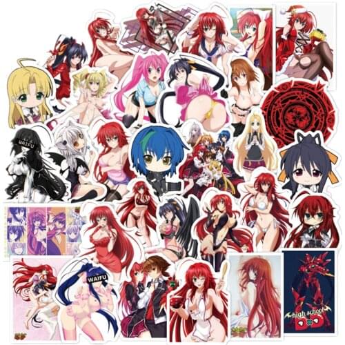 10/30/50PCS Japanese Anime Sexy High School Students Graffiti Stickers Luggage Laptop Guitar Waterproof Stickers Wholesale