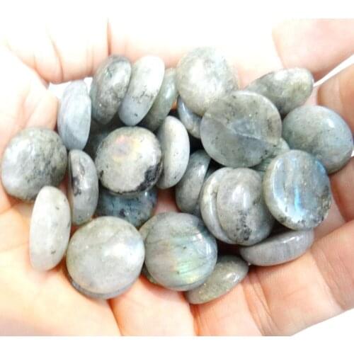 18mm Natural stone Turquoises labradorite Quartz crystal Cabochon Pendant for diy Jewelry making necklace Accessories20PCS