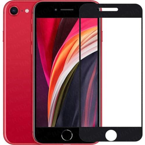 For Glass iPhone SE 2020 Tempered Glass For iPhone SE2 SE 2 Screen Protector HD Full Cover Phone Film Glass For iPhone SE 2020