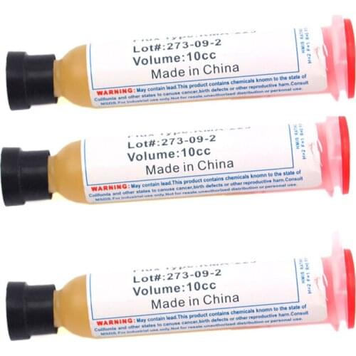 3pcs Solder Soldering Paste 10cc Flux Grease RMA-223 For LED, SMD, PCB, BGA, PGA Repair