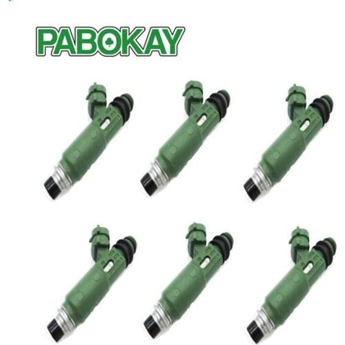 6 pieces x Fuel injectors for TOYOTA 1FZ-FE LANDCRUISER FZJ78 79 105 23209-66010 LEXUS