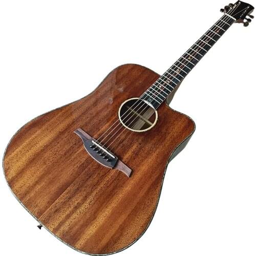 39 inch full sapele wood thin body cutaway design classic guitar matte finish classical guitar with good tuning heads