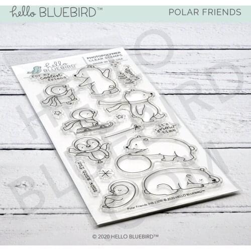 AliliArts Polar Friends Metal Cutting Dies and stamp Scrapbook paper craft knife mould blade punch stencils dies 2020