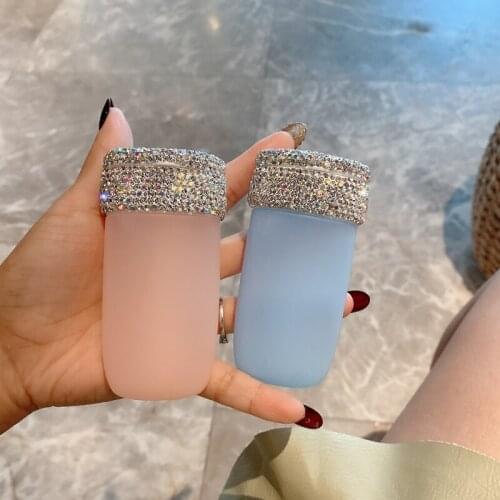 Diamond inlaid split bottle empty bottle portable travel shampoo shower gel split tube extrusion makeup refillable container