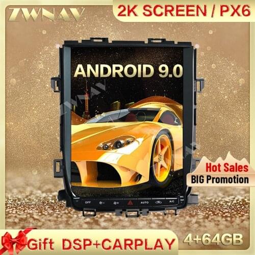 DSP Carplay Tesla screen 4GB+64GB Android 9.0 Car Multimedia Player For Toyota Alphard 2008-2015 GPS Radio Auto stereo head unit
