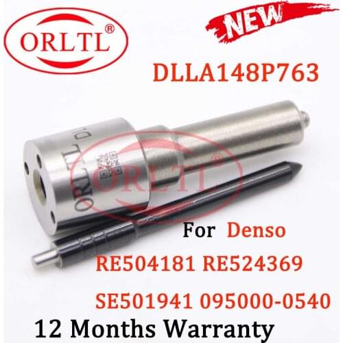 DLLA148P763 Common Rail Parts Injector Nozzle Set DLLA 148 P 763 Diesel Sprayer for Denso RE504181 RE524369 SE501941 095000-0540