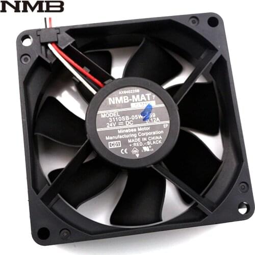 For NMB 3110SB-05W-S59 8025 24V 0.12A 80*80*25mm axial inverter cooling fan