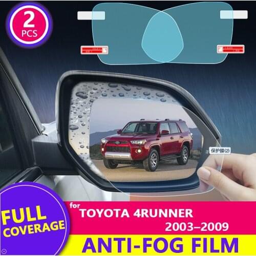 Rain Film Full Cover Rearview Mirror Clear Anti-Fog Rainproof for Toyota 4Runner 2003-2019 N210 N280 SW4 / Hilux Surf Car Goods