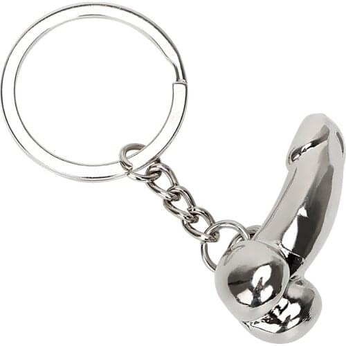 Penis Shape Dildo Key Rings Auto Key Ring Car Key Chain Fashion Zinc Alloy Keychain Creative Gift Keyfob