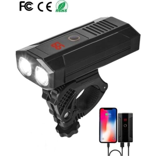 Bike Bicycle Light USB LED Rechargeable Mountain Cycle Front Headlight Lamp Flashlight 360 Degree Rotation L2 Cycling Light