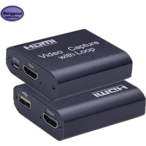 HD 1080P 4K HDMI-compatible Video Capture Card To USB 2.0 Video Capture Board Game Record Live Streaming Broadcast TV Local Loop