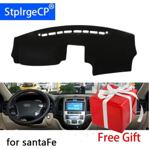 For Hyundai Santa Fe 2007-2012 Car Styling Dash Mat Dashmat Dashboard Sticker Cover Sun Shade Dash Board Cover Carpet