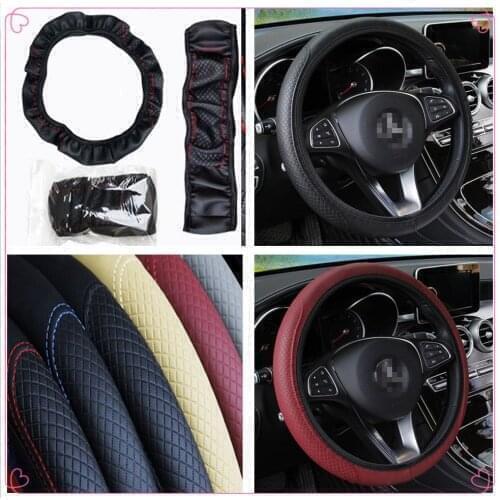 Car Steering wheel Leather Braid Cover for Fiat Fiorino 595 500 500S Toro Fullback Aegea 500X Argo 500L 124 695 FCC4 500e