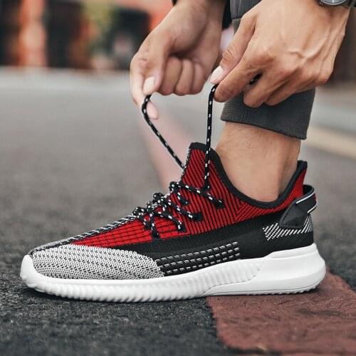 Men Sneakers Shoes Lightweight Breathable Fashion Casual Shoes Mesh Gray Large Size 38-46 Sports Walking Brand Students Shoes