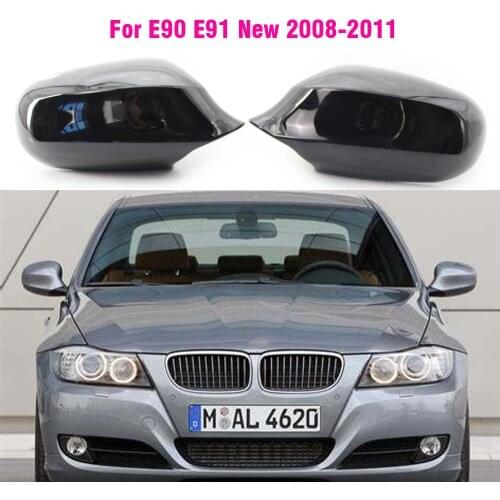 ABS Carbon Fiber Colour Rearview Side Mirror Cover Cap For BMW E90 E91 2008-2011 E92 E93 M3 Style E80 E81 E87