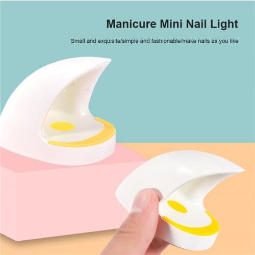 Mini LED Nail Art Light Small Portable Single Finger Nail Light Quick-drying Phototherapy Machine Roast Nail Lamp Nail Tools