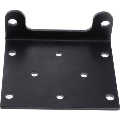 Utility Winch Mounting Plate Fairlead 6000LB Mount ATV / UTV -Black